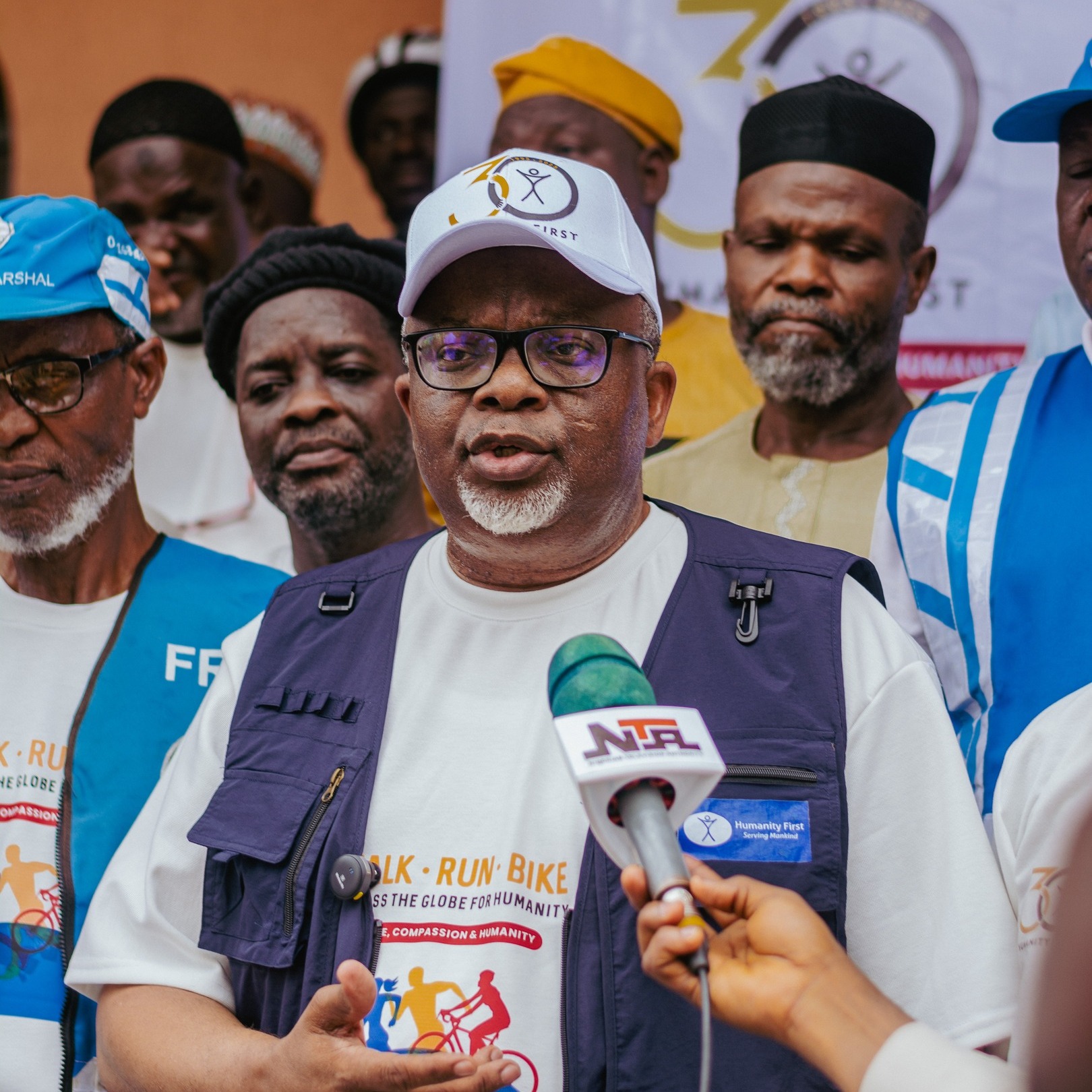 Respected Amir Speaks to the Nation: Press Briefing at Humanity First Walk, Run & Bike